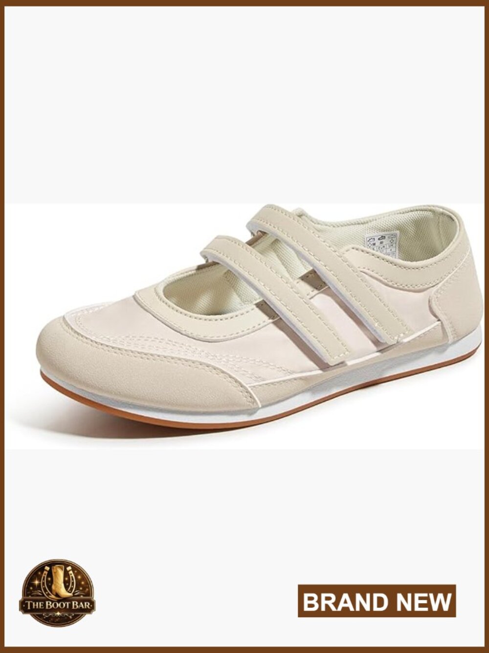 Mary Jane Canvas Sneakers, Hook and Loop Strap, Lightweight Breathable Comfort